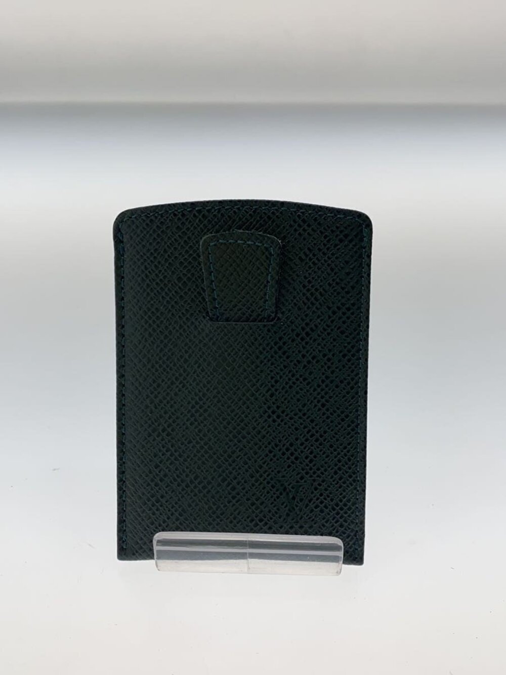 LOUIS VUITTON Card Case Wallet Taiga Leather Green